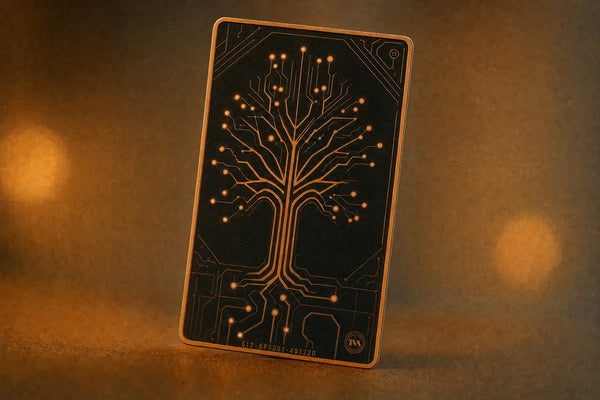 TVA Temporal Calling Card â€” back, timeline tree